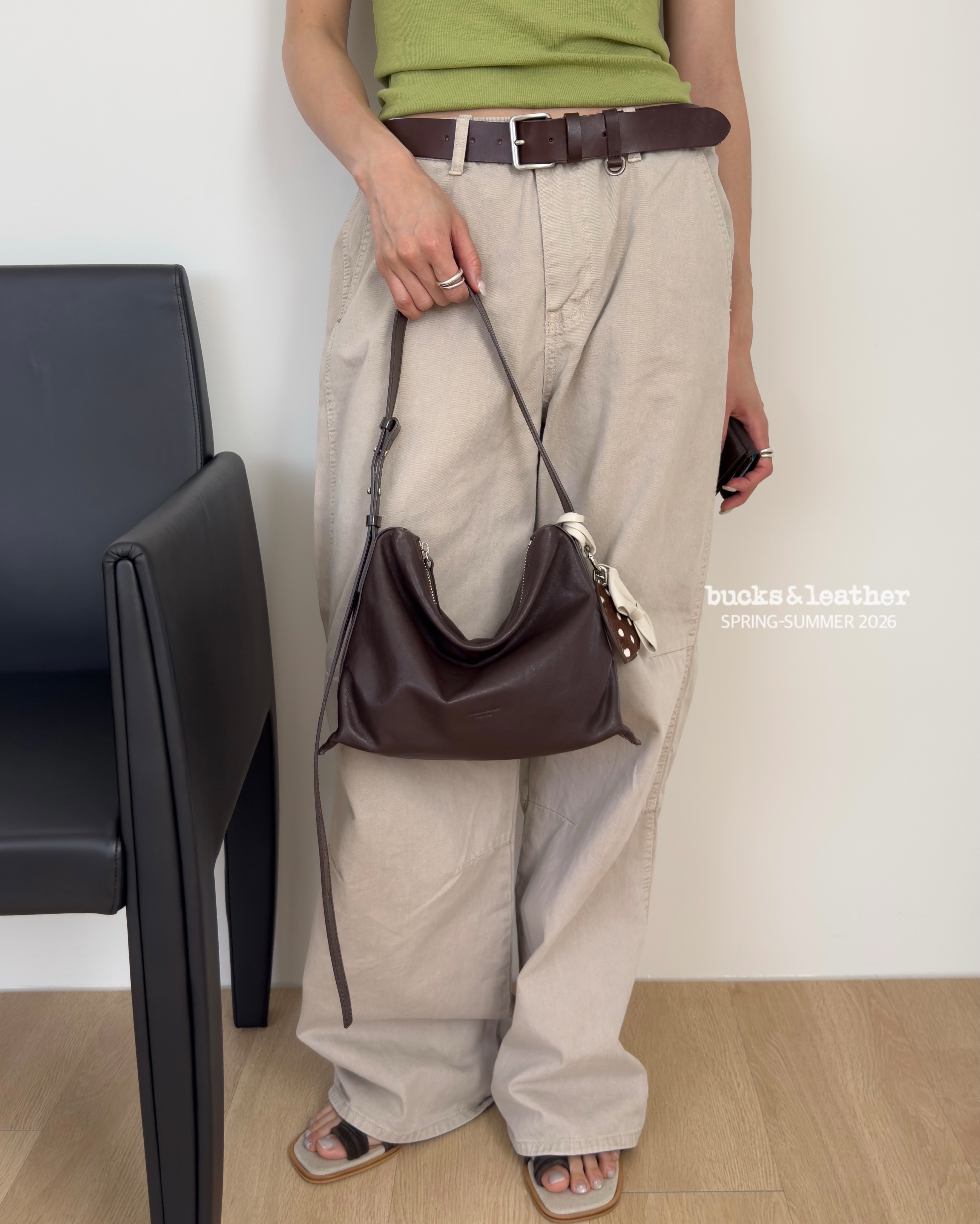 【熱賣款】預訂_慵懶風單肩 Day Shoulder Small By Bucks & leather