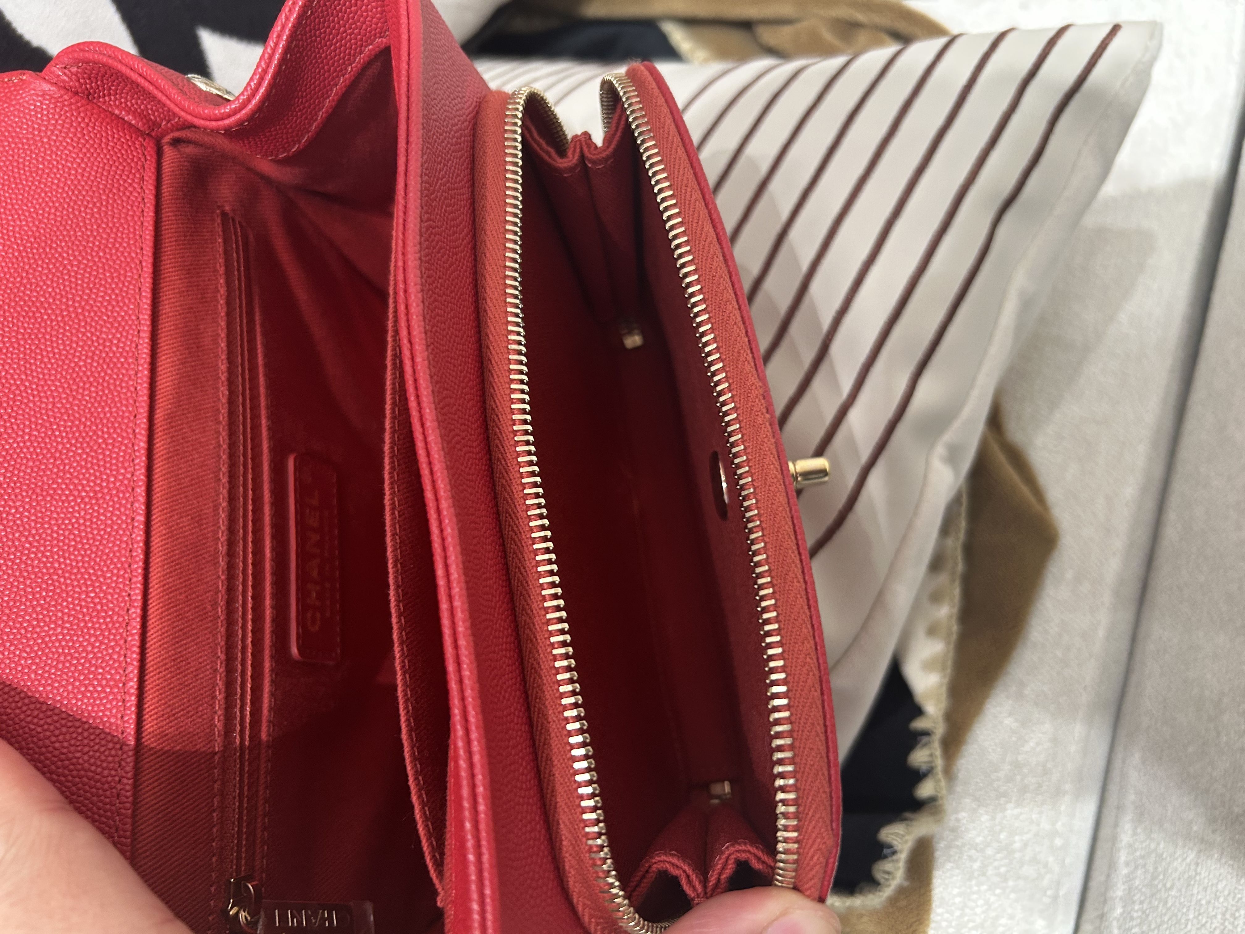 CHANEL Business Affinity 2way bag A93607 荔枝牛皮 100%Authentic, 98%New ✅28card✅Box