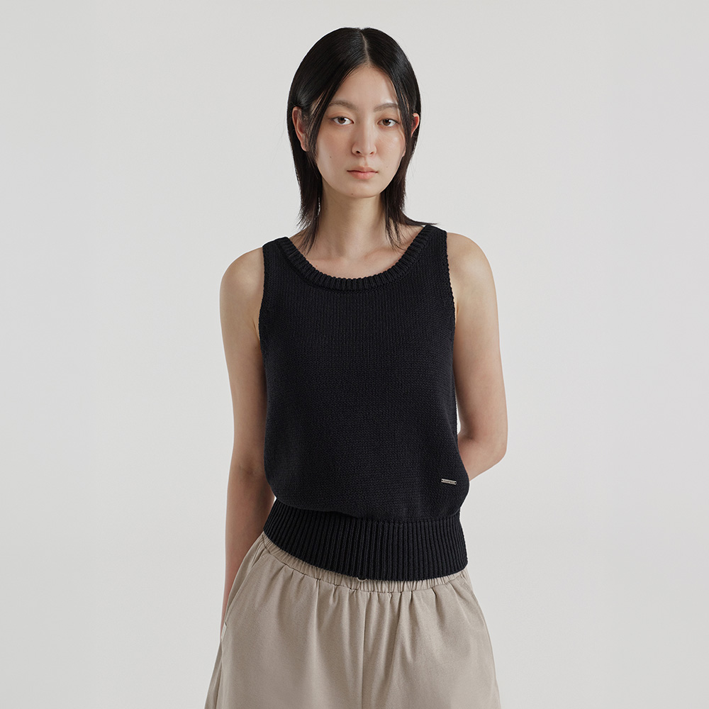 Lee Chung-ah's Pick 預購_FFWSSW003 Lua Sleeveless Knit Cover-up by front2line