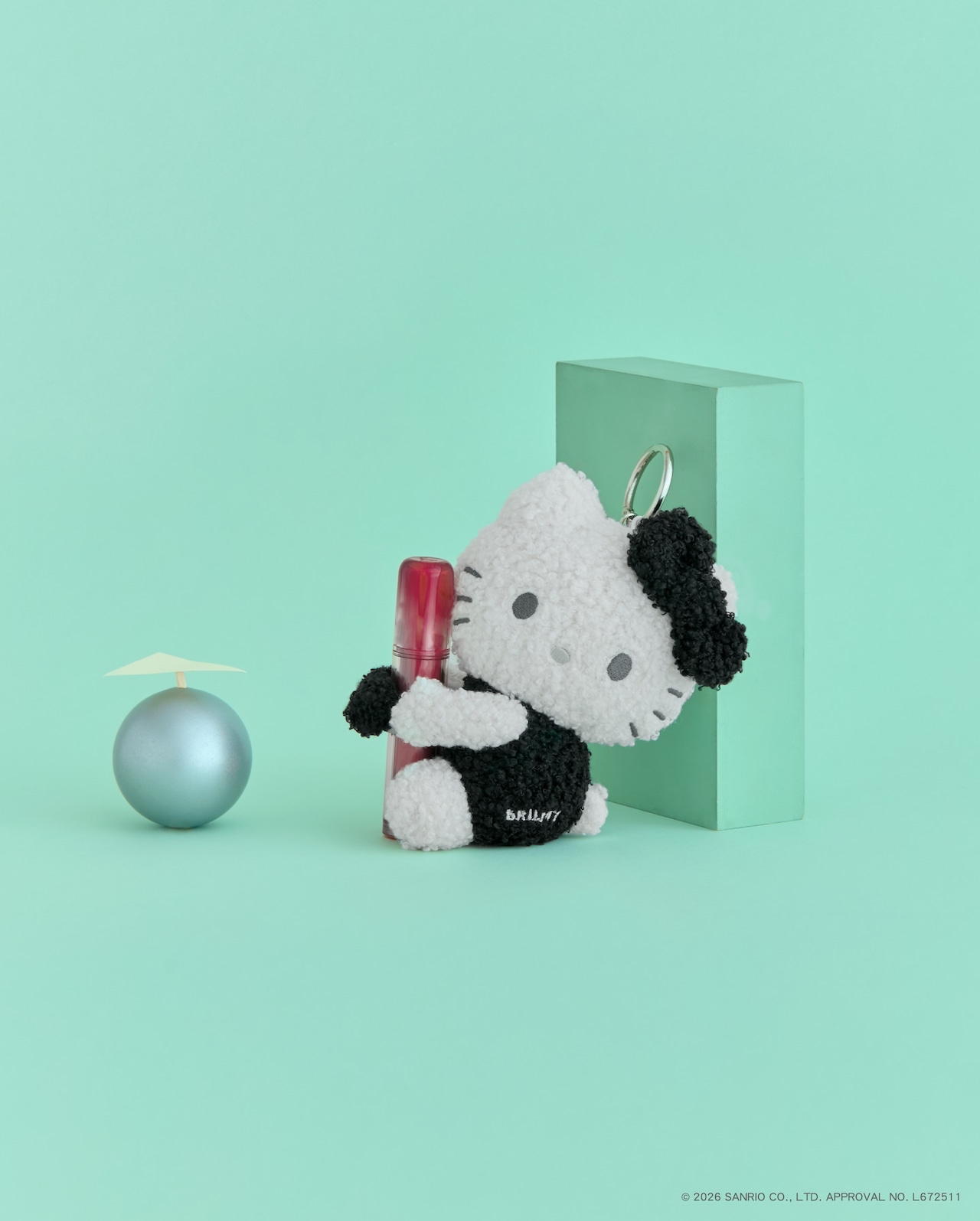 日本預訂📍日本HELLO KITTY × BRILMY系列 - 攬攬唇膏公仔吊飾 2026年10月中下旬出貨