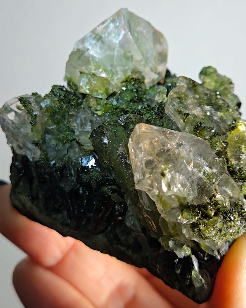 Epidote and quartz specimen from Turkey - ED1