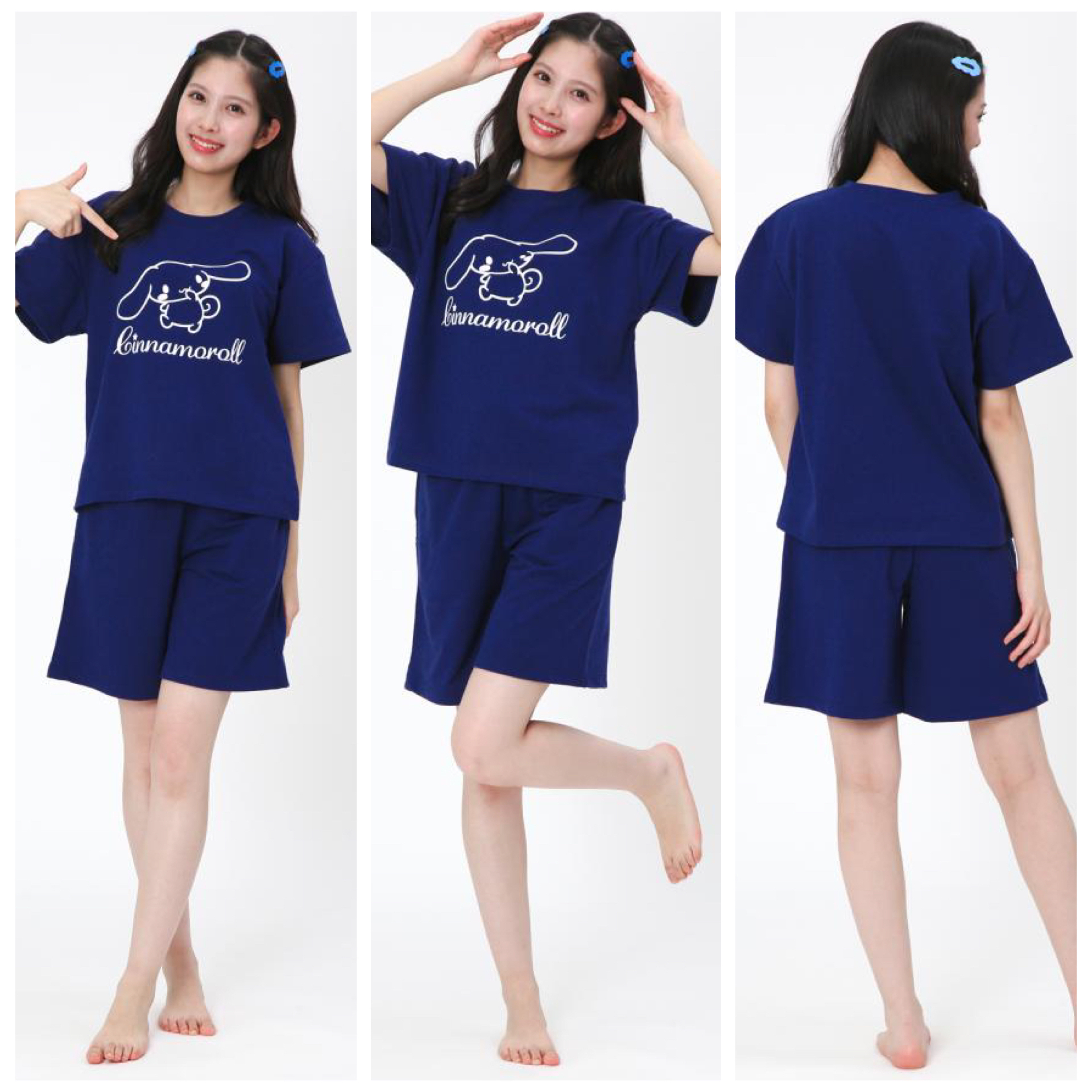 日本預訂📍Sanrio可愛圖案短袖睡衣套裝 (Kitty/Kuromi/玉桂狗)