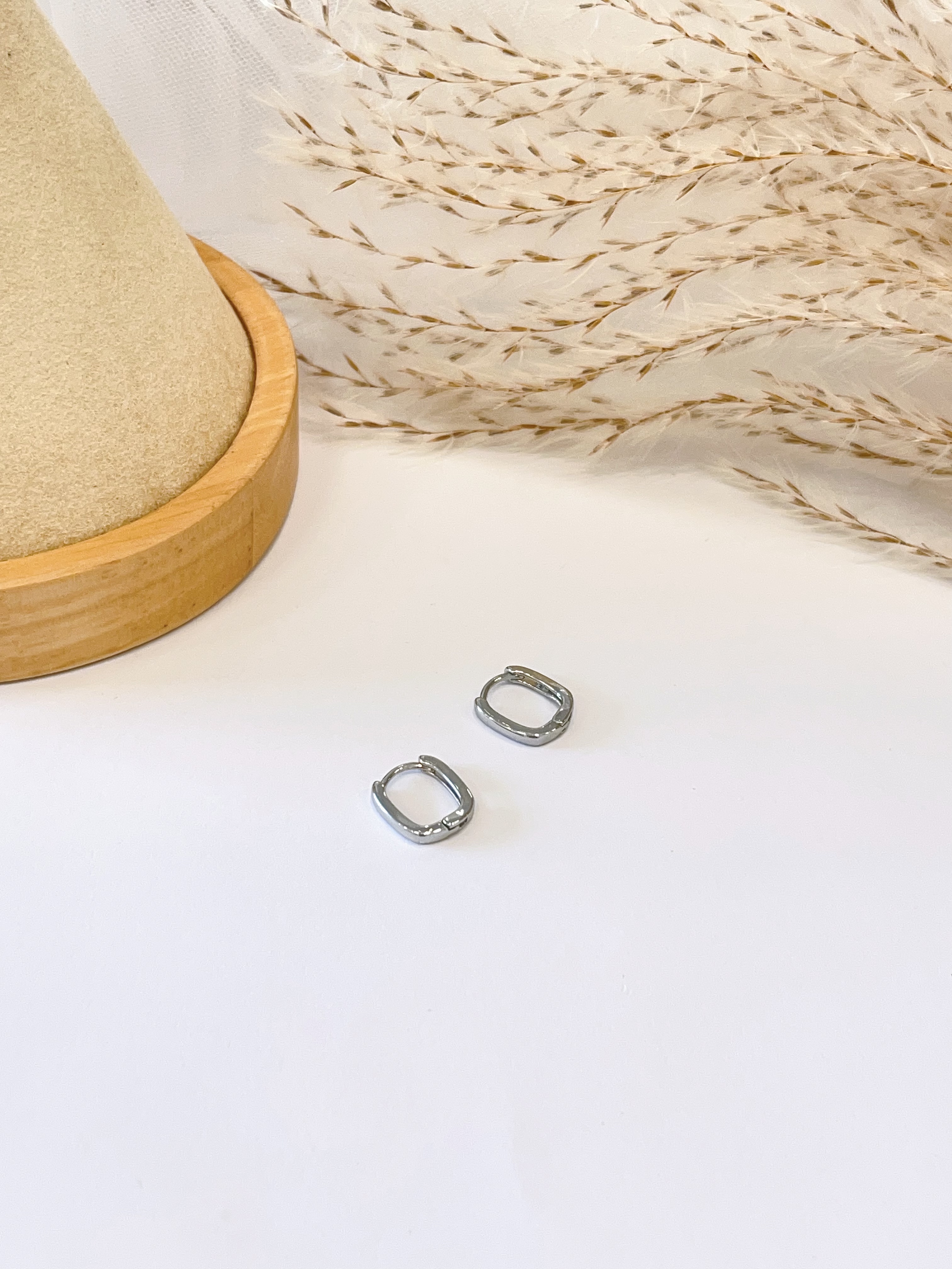 日常简约小方形耳扣耳环