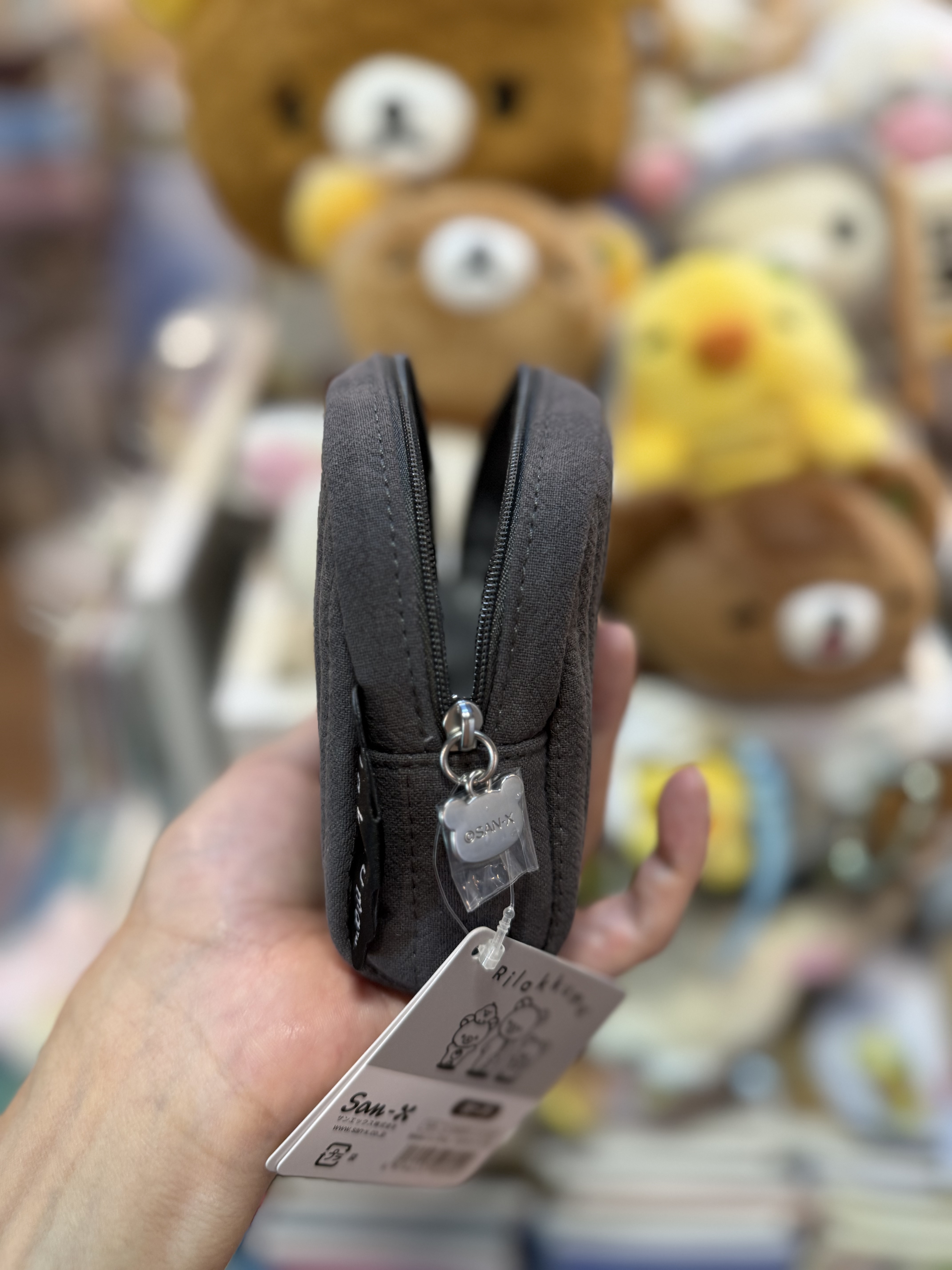 《現貨》全新Rilakkuma黑白造型化妝袋