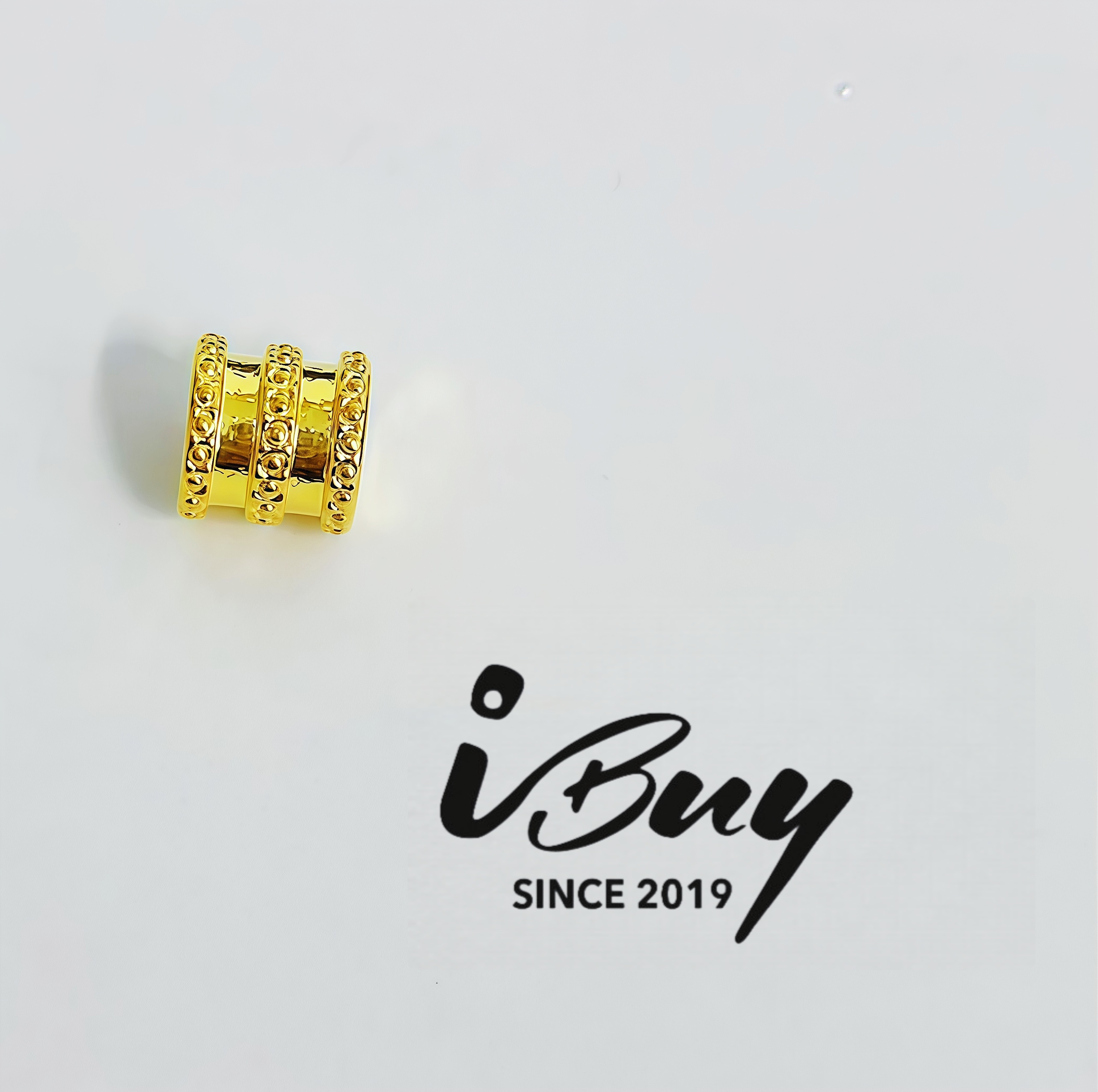999 GOLD SMALL WAIST CHARM BEAD (S) 999 金 小蛮腰(S) 串咀