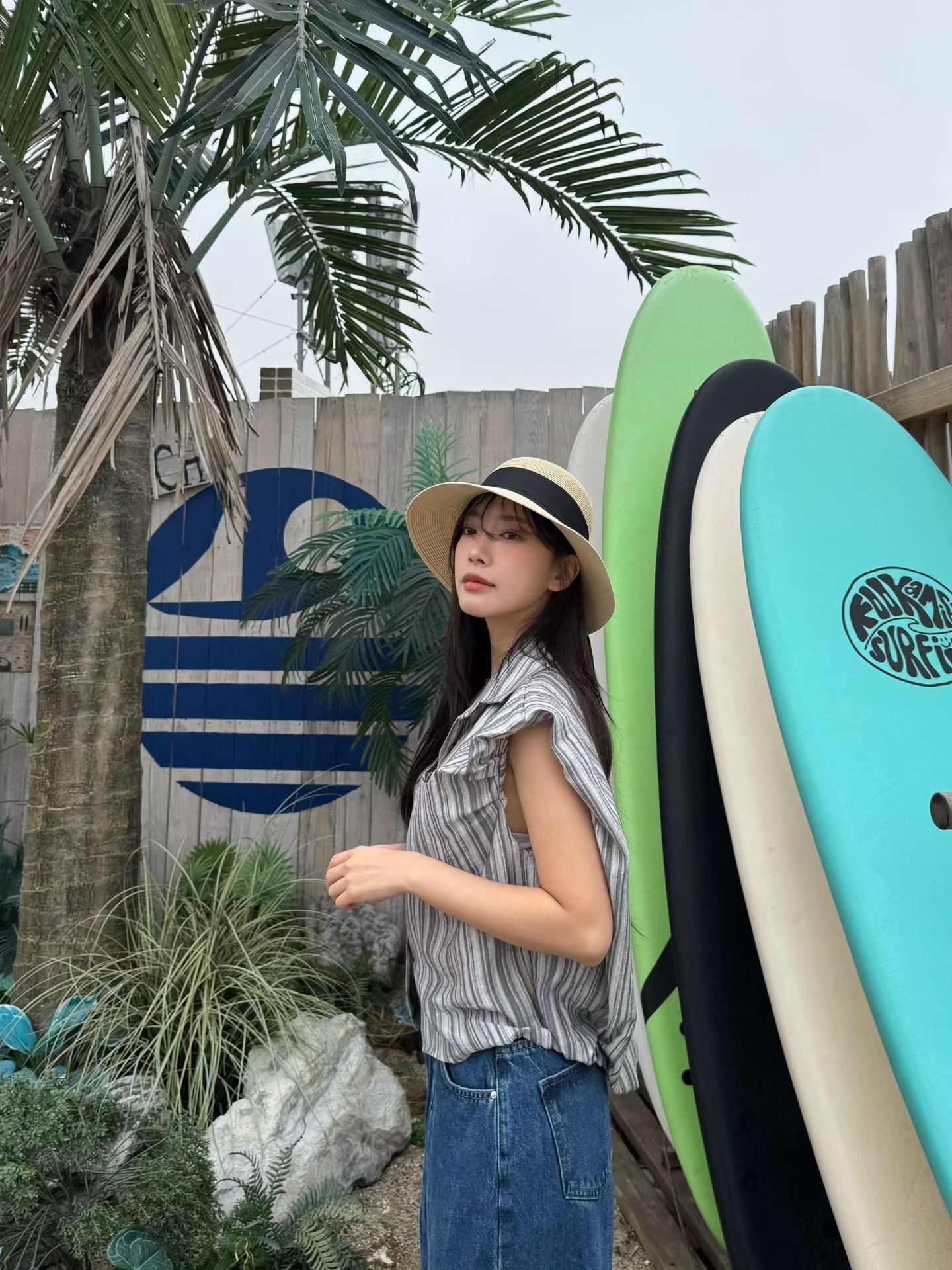 M3 直條皺皺背心