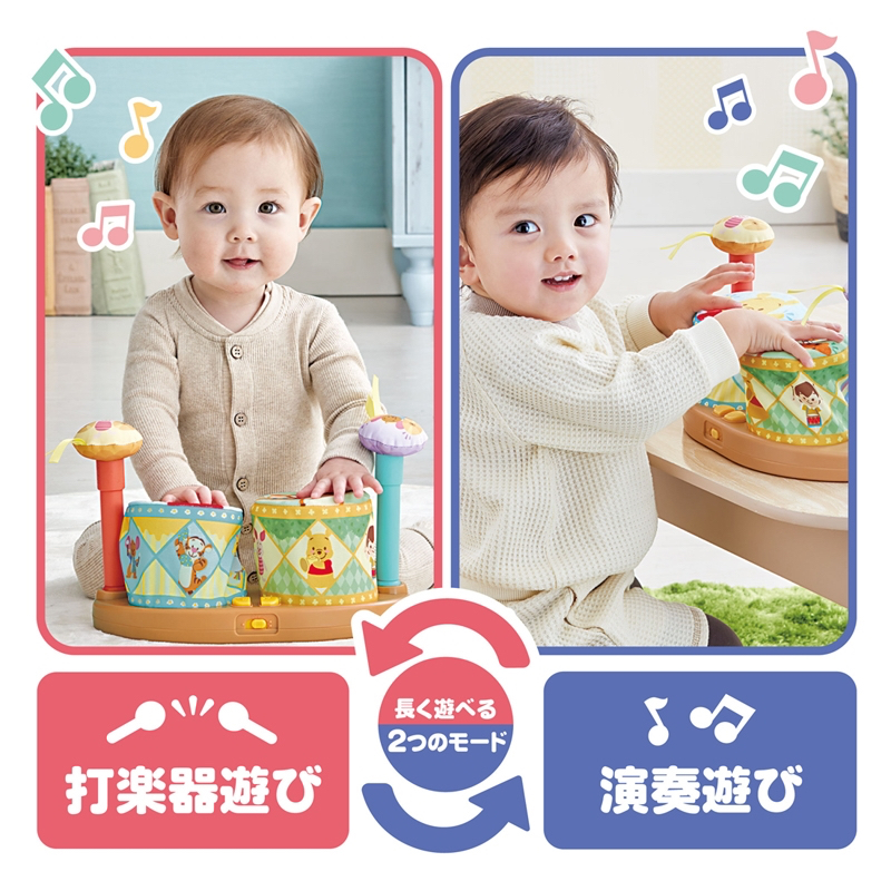 🇯🇵預訂 日本直送🇯🇵Winnie The Pooh小熊維尼音樂布鼓8m+