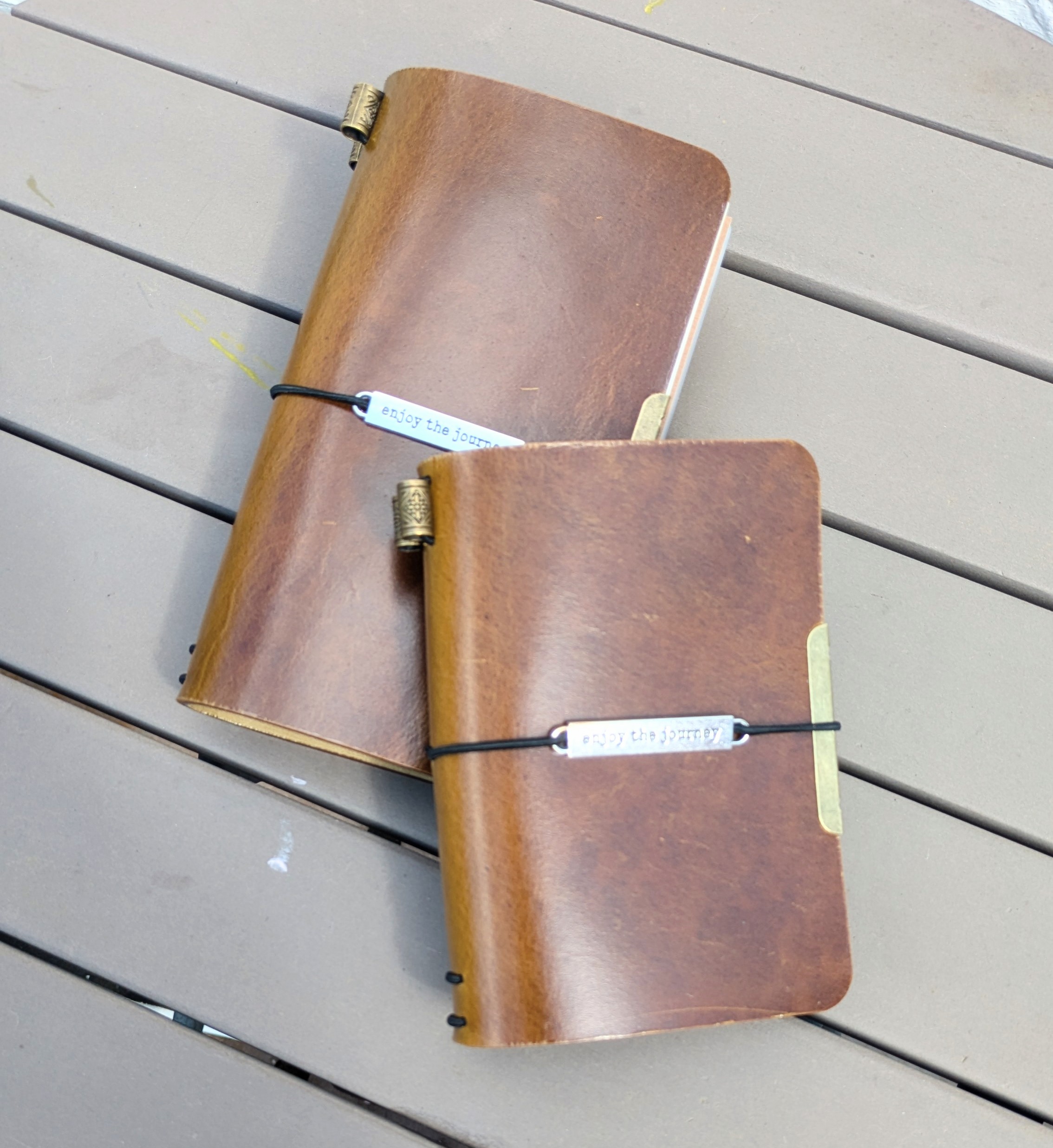 Kayztyle-made Collection 2025ji-23WD.02-2 : Double-sided Leather Journals Duo-cover Design