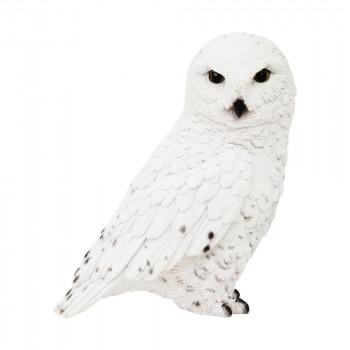 動物樹脂貯金箱-snowy owl