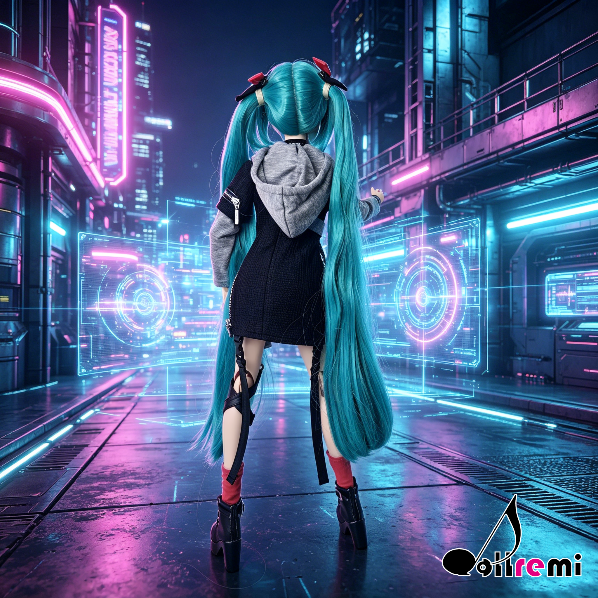 【dollremi】(DD0932) COS 初音未來 Hatsune Miku 朋克初音  Punk MIKU