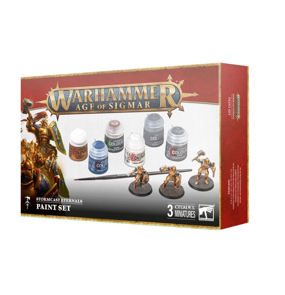 Warhammer Age of Sigmar: Stormcast Eternals Paints Set 戰鎚西格瑪時代：雷鑄神兵顏料套裝 (現貨)