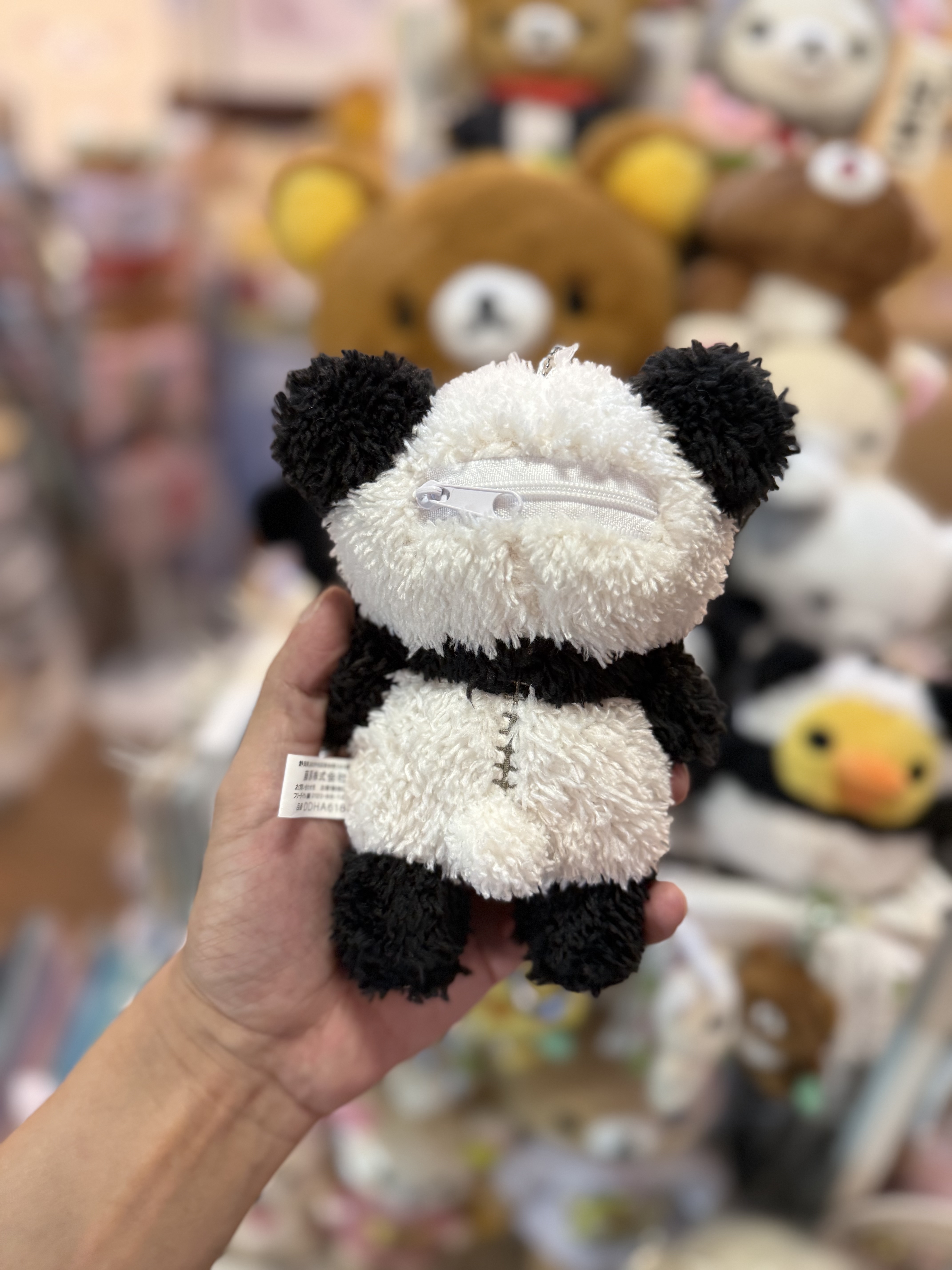 《現貨》全新日本限定Rilakkuma 熊貓造型公仔型小物袋