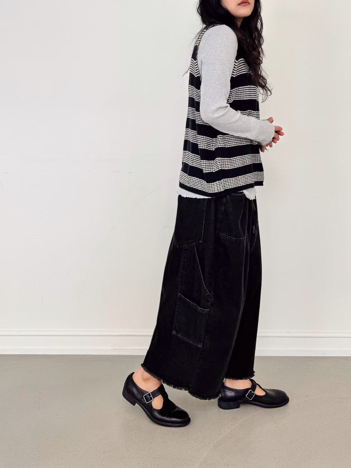 YA OE 鬆容感8分牛仔褲