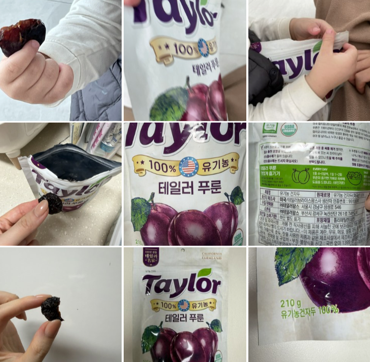 韓國 Taylor 美國加州 100% 有機天然 西梅乾 210g｜Dried Prune