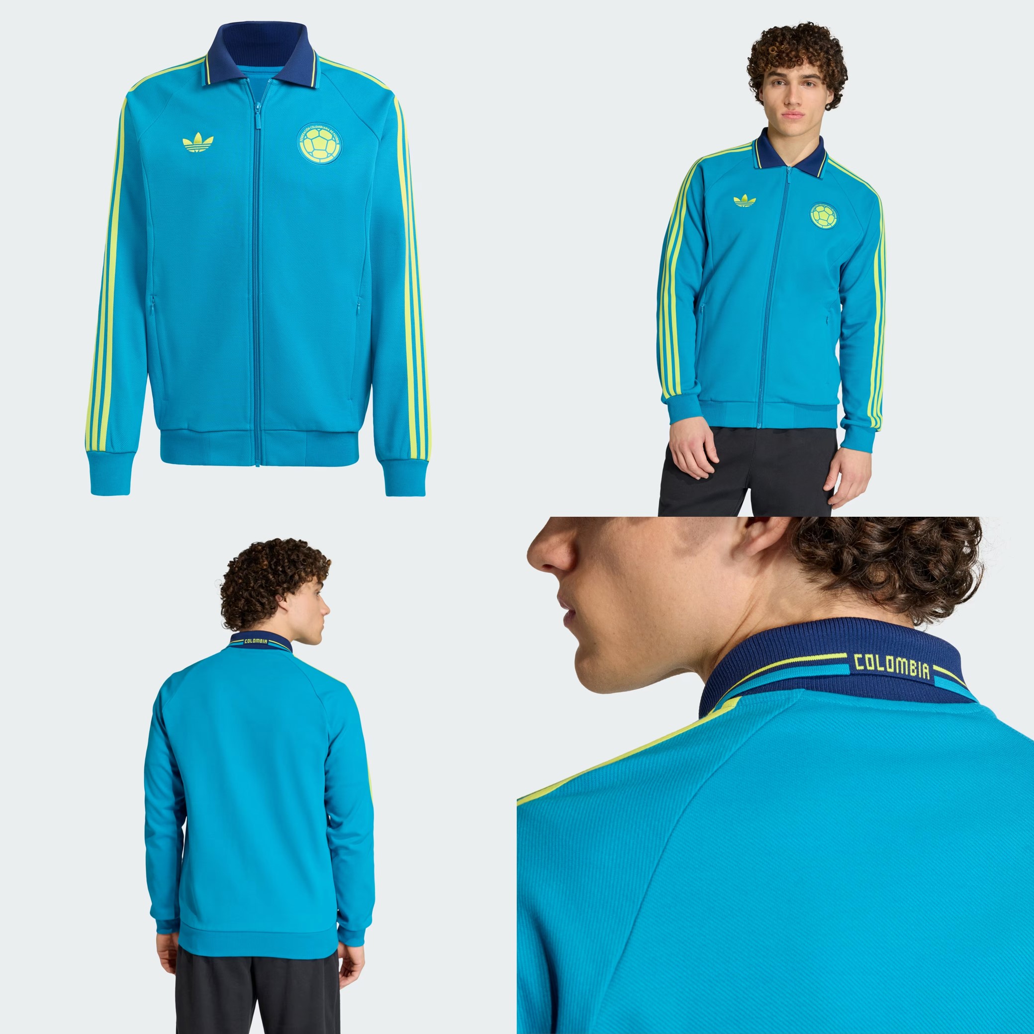 💛 Adidas Colombia 哥倫比亞 Originals 復古Anthem外套 JZ9056