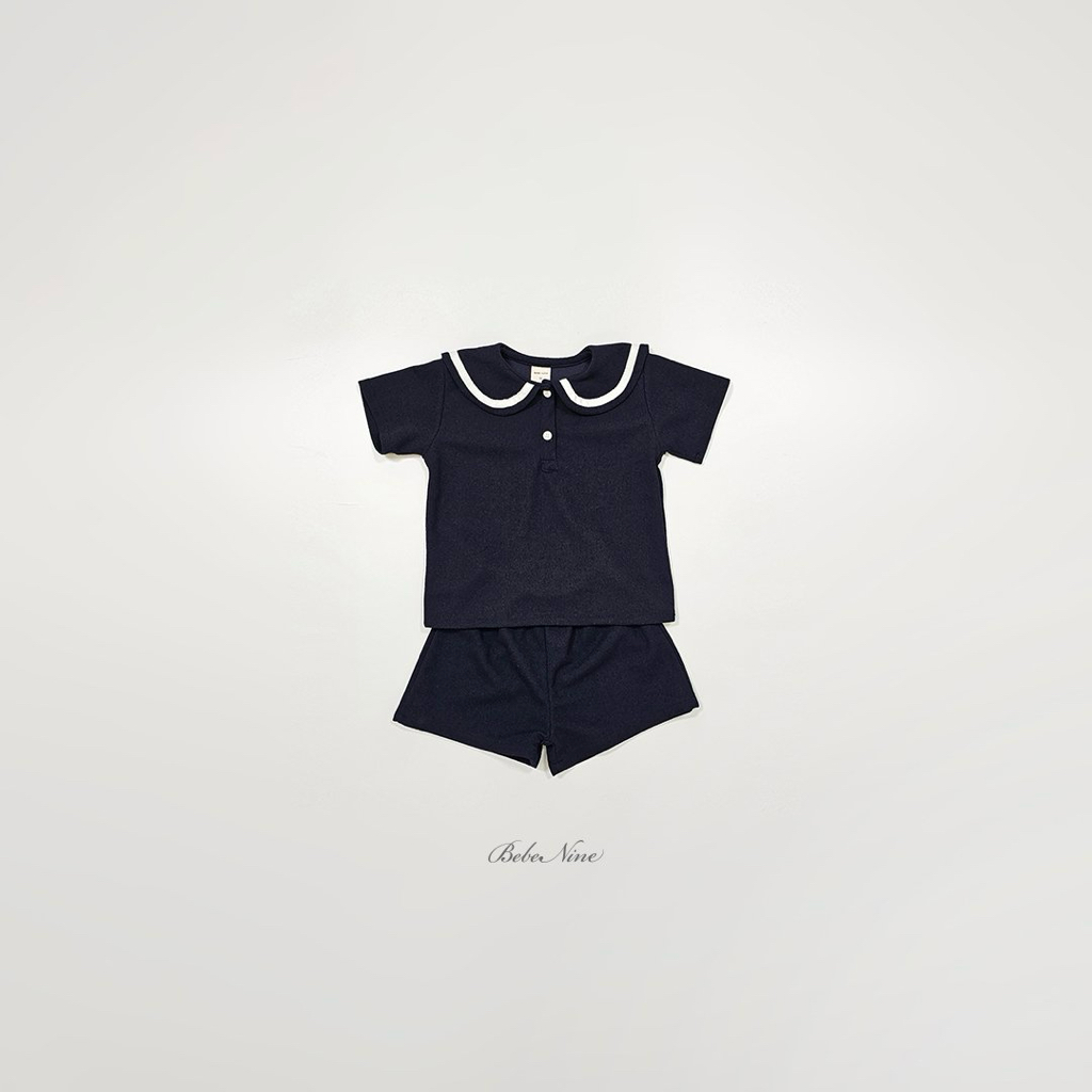 ☀️預訂 韓國直送☀️🇰🇷Bebenine兩色海洋風水手領短袖上下套裝