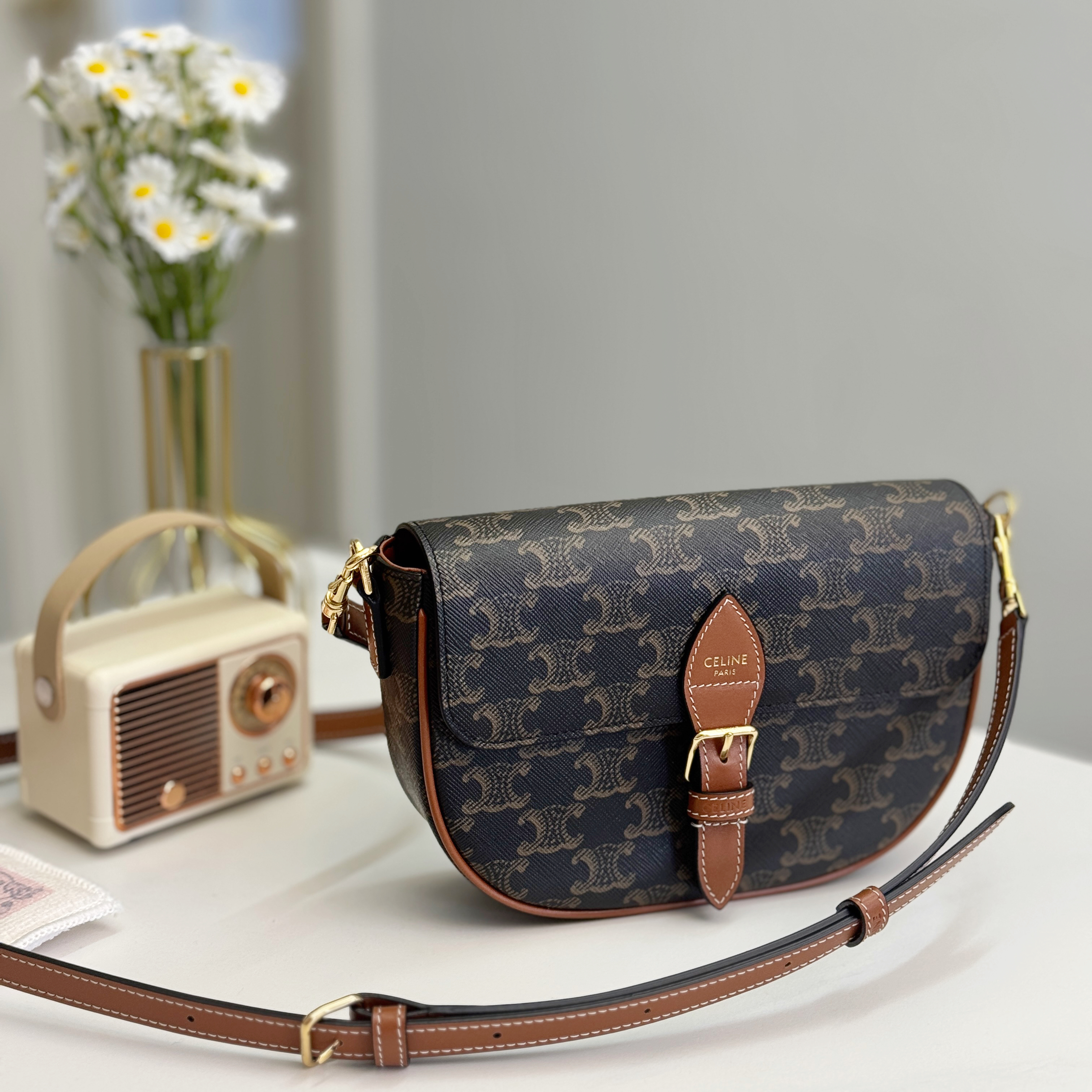 90%New Celine Folco 2用手袋 Canvas