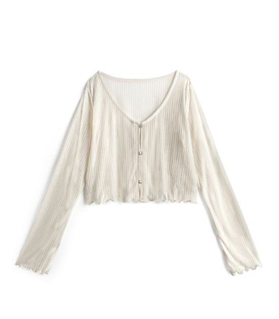 春天必備! 薄針織羅紋外套 [ru1192]