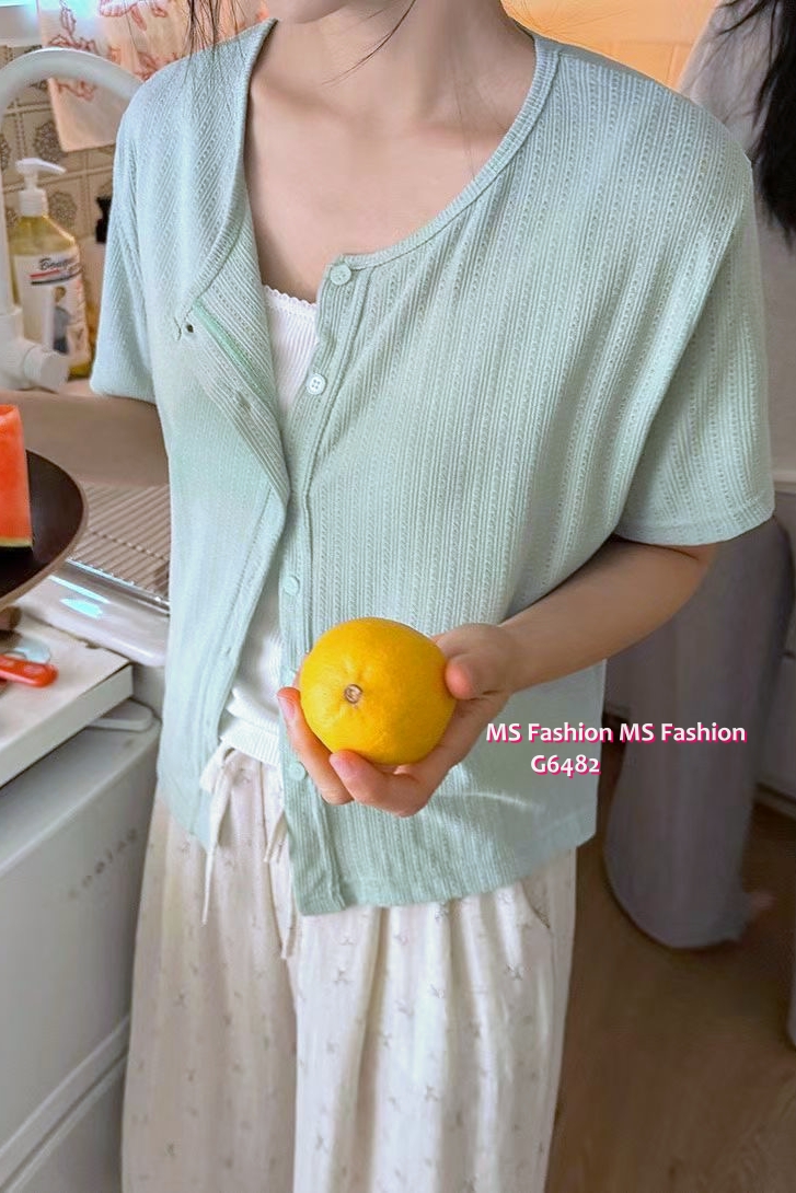 G6482 直紋薄外套仔