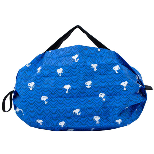 現貨｜Snoopy 日本 Shupatto Compact Bag 可摺 環保袋 S Size (青海波圖案 SPZ-4365)