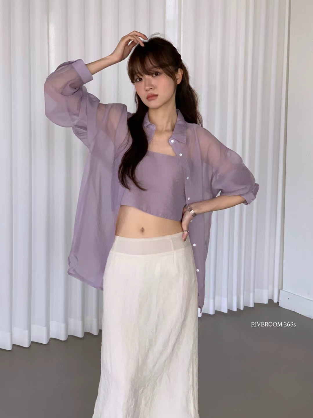 🇰🇷東大門女裝 | Organza shirt 
