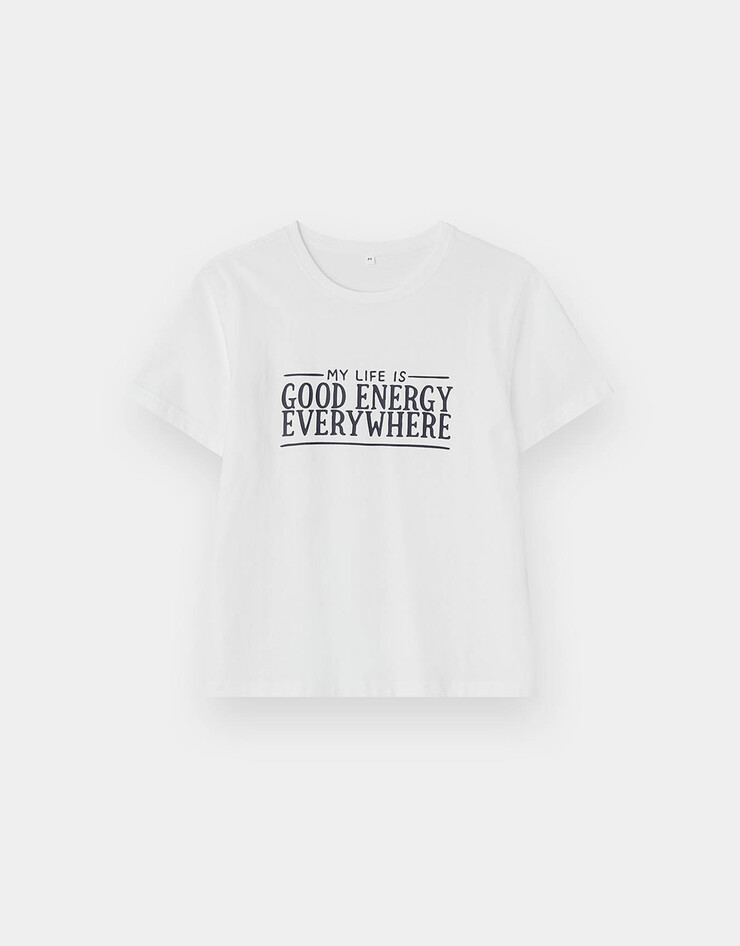 🇰🇷 韓國 Giordano Graphic Tee｜GOOD ENERGY EVERYWHERE