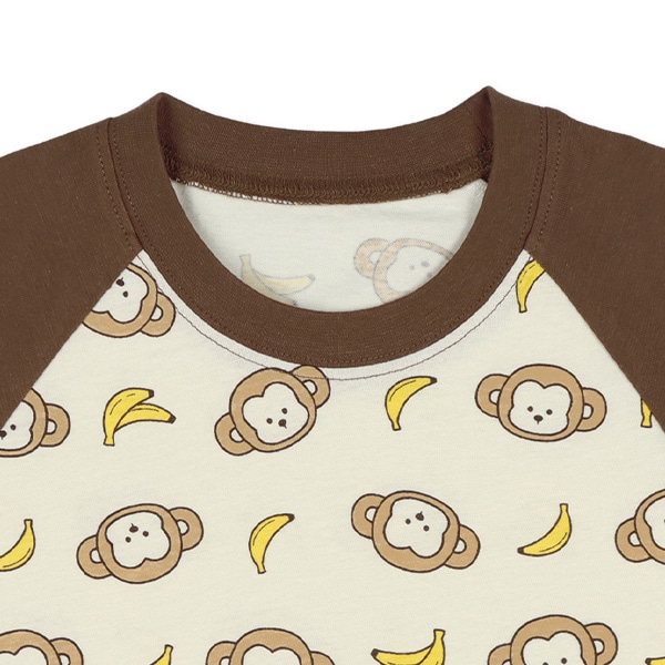 🇯🇵預訂 日本直送🇯🇵猴子香蕉滿印包腹短袖家居服上下套裝