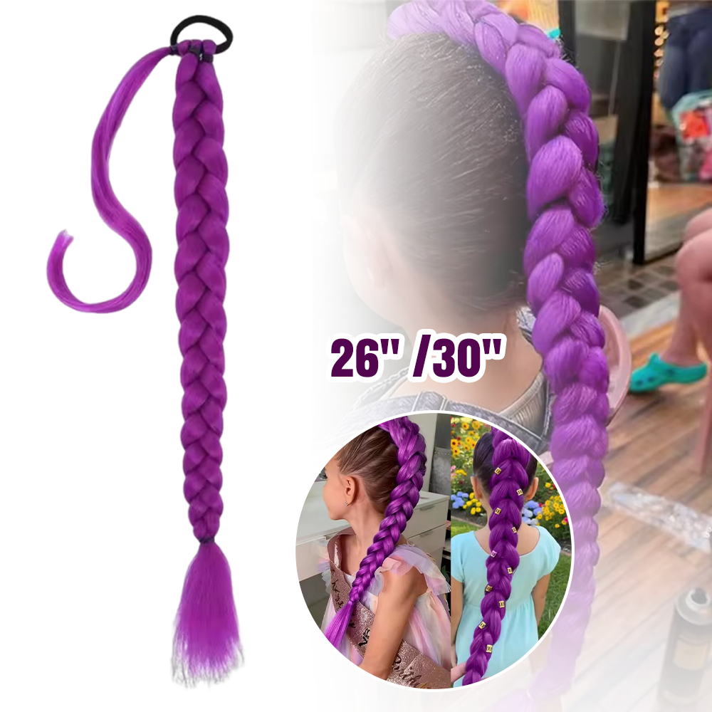 馬尾辮假髮 紫色 26英吋 UB0247