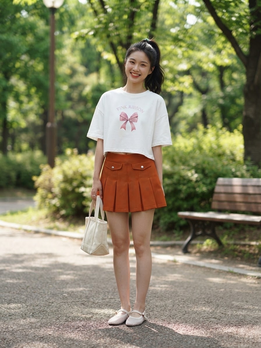 Pleats Skort
