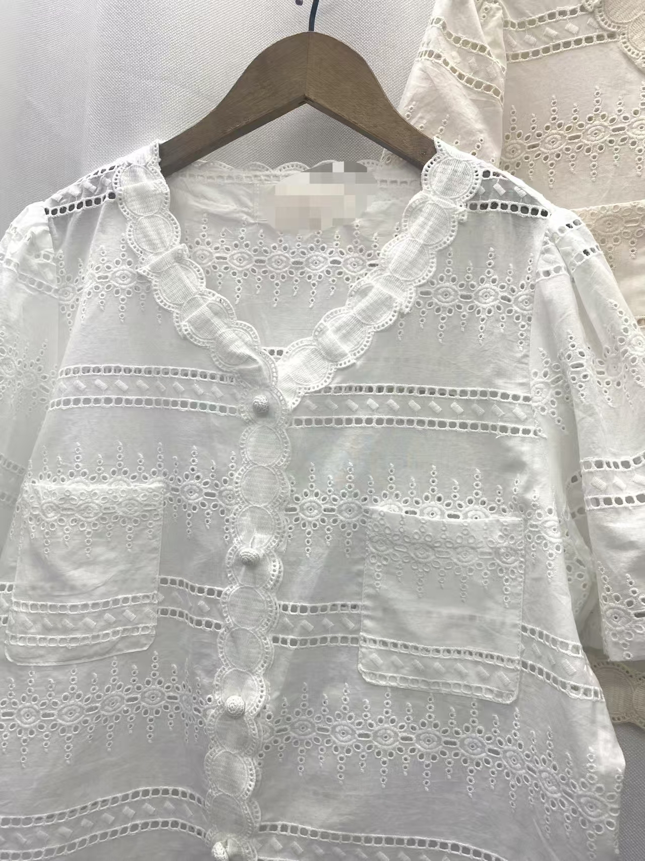 通花V領Top/外套