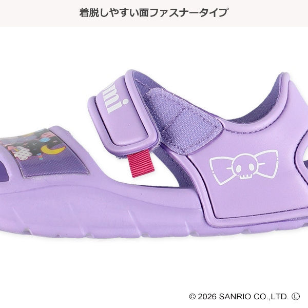 🇯🇵預訂 日本直送🇯🇵Kuromi圖案紫色涼鞋