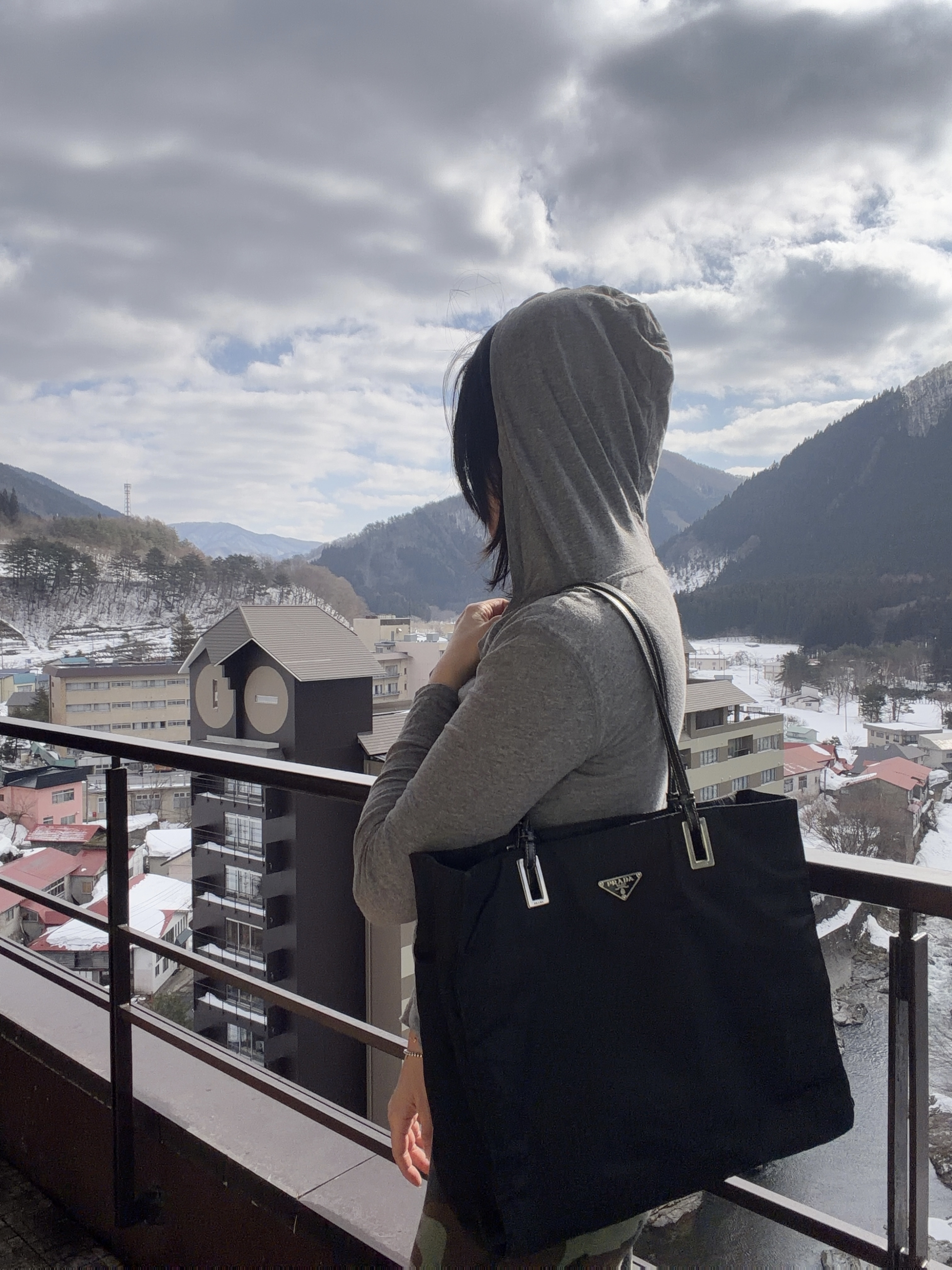 Prada black tote bag