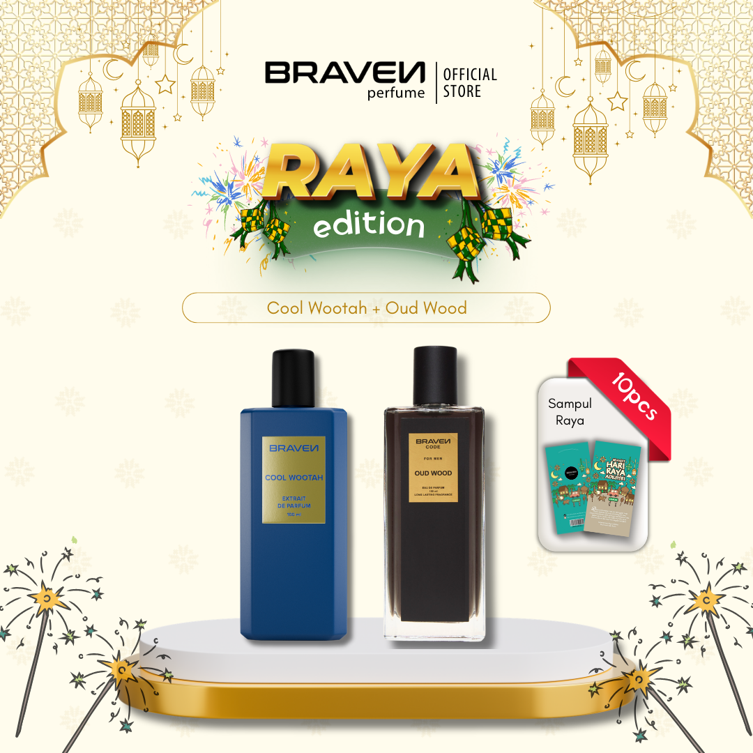 Braven Perfume Raya Combo Set - Cool Wootah + Oud Wood