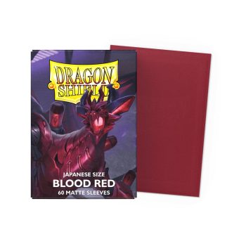 The Japanese Matte Blood Red 60 ct Dragon Shield Sleeves