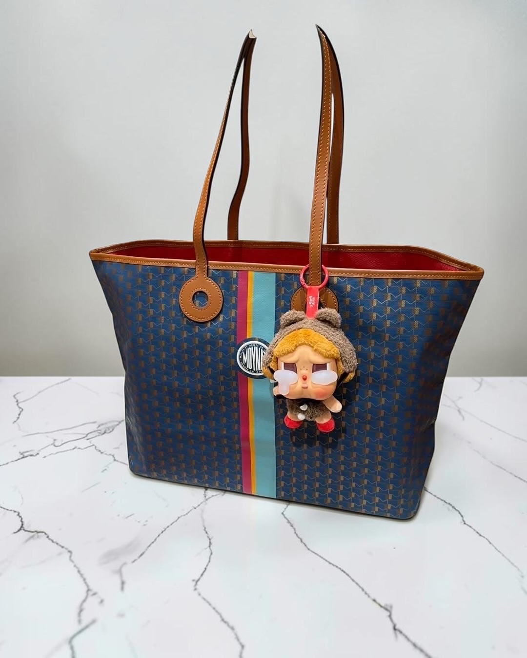 Moynat Oh! Tote Ribbon Duo MM  100%Authentic ,98%new