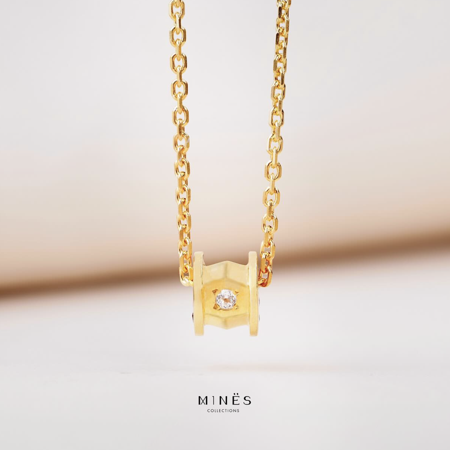 MINES Jewelry｜Classic Wheel Necklace 九寶石幸運之輪項鏈