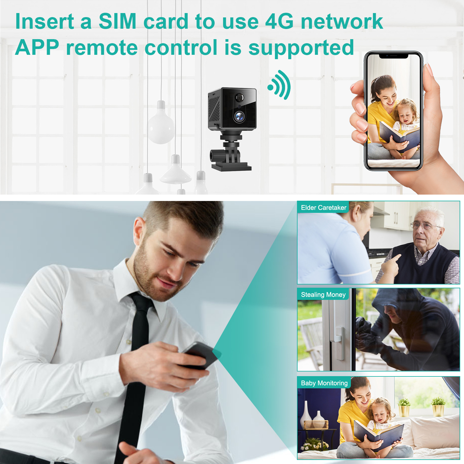 2K 充電式4G微型攝影機