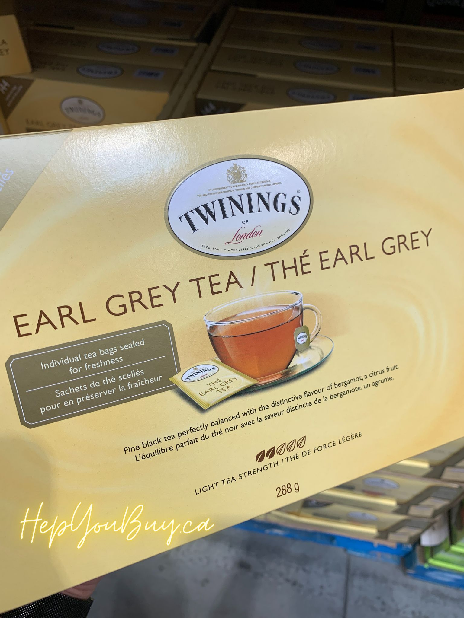 【 極致性價比】Twinings Earl Grey Tea 伯爵茶 (144片裝) - 辦公室/家庭必備