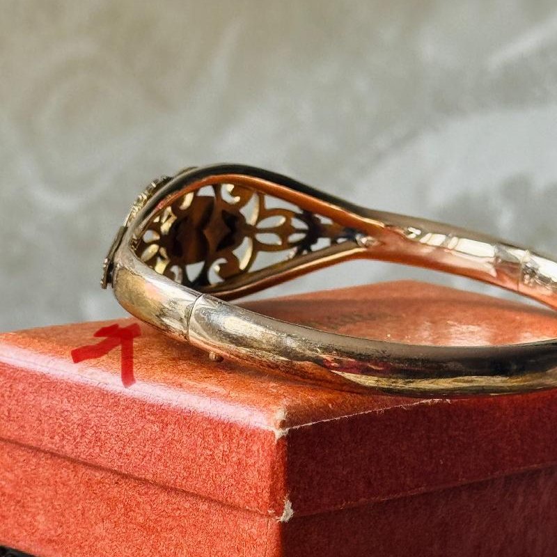 Antique Victorian Gold-Filled Bangle - Imperfect (MT2495)
