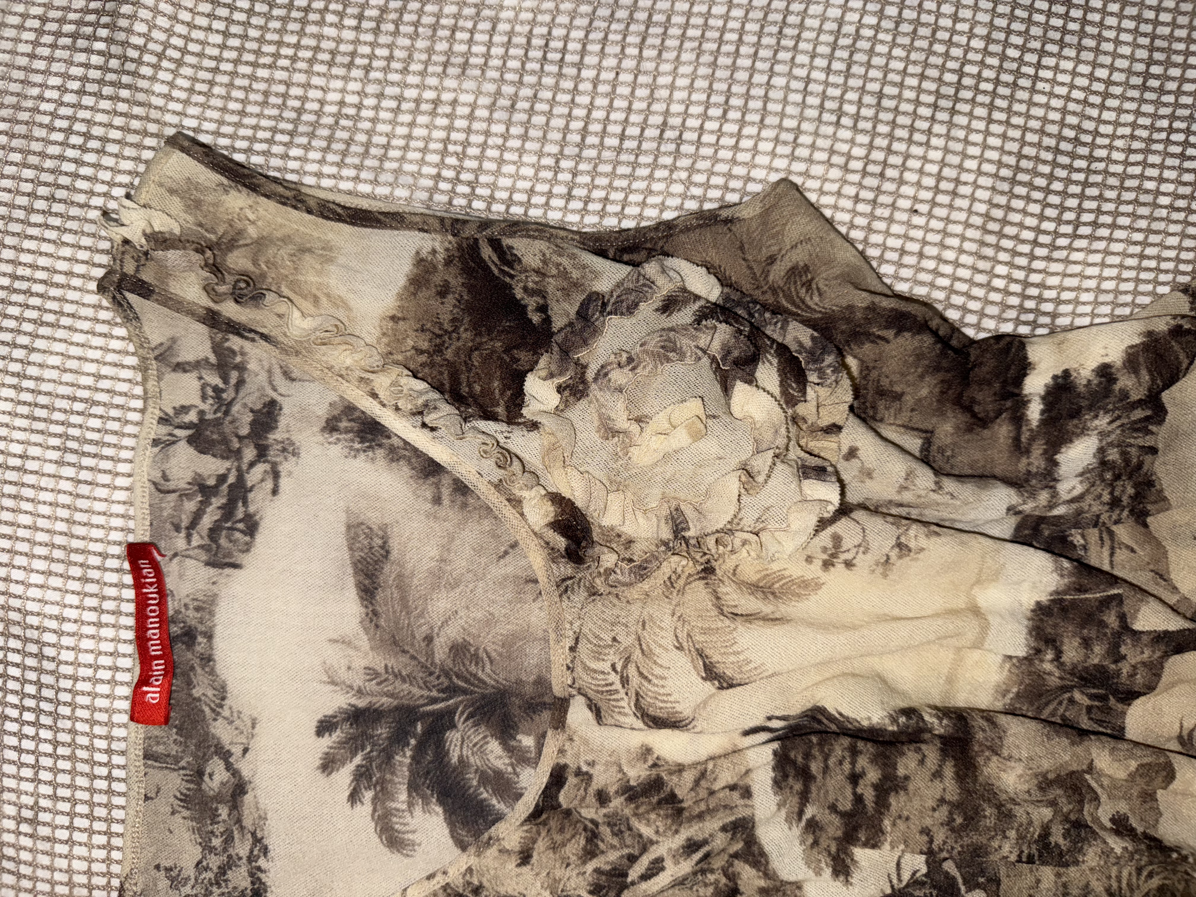 Dirty Sepia Forest Scene Vest