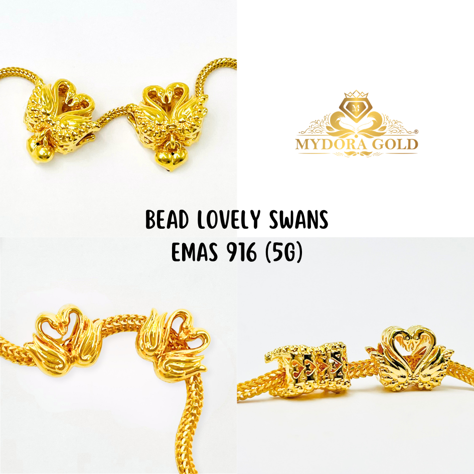MYDORA Bead Lovely Swans (5G) l EMAS 916/22K