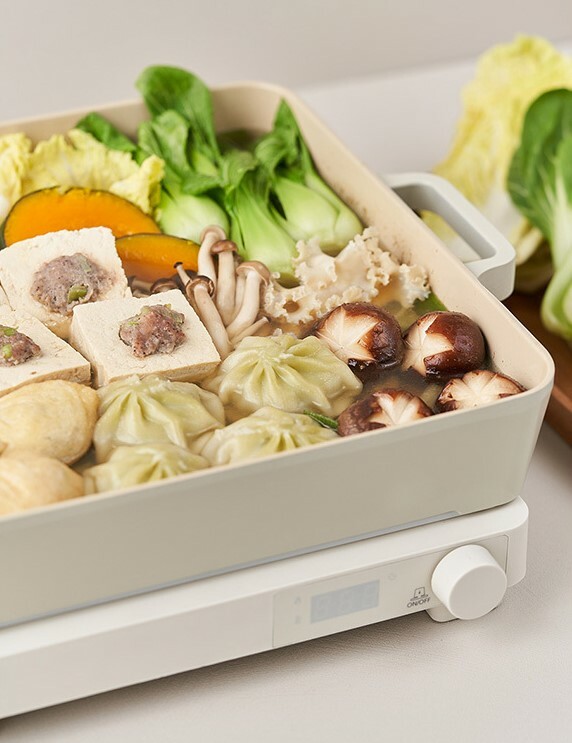 Fika 28cm 方形有蓋煲 (適用於電磁爐) 連方形電磁爐套裝