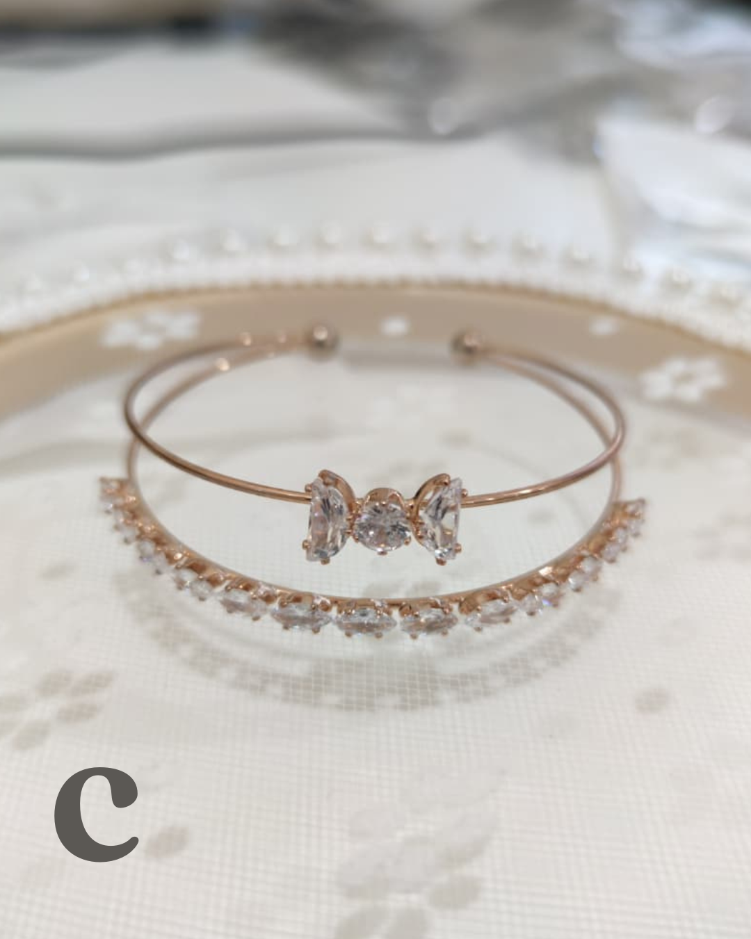 BA22013 韩国玫瑰金电镀手链