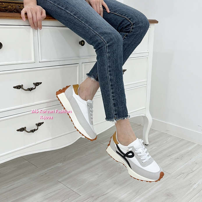 R4002 韓國🇰🇷型格拼色免綁帶Sneakers