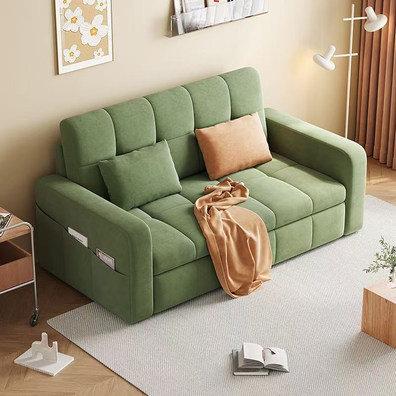 (樂家mall)摺疊梳化床 絨布沙發 抽拉沙發床 多人位梳化 多功能梳化 Sofa bed