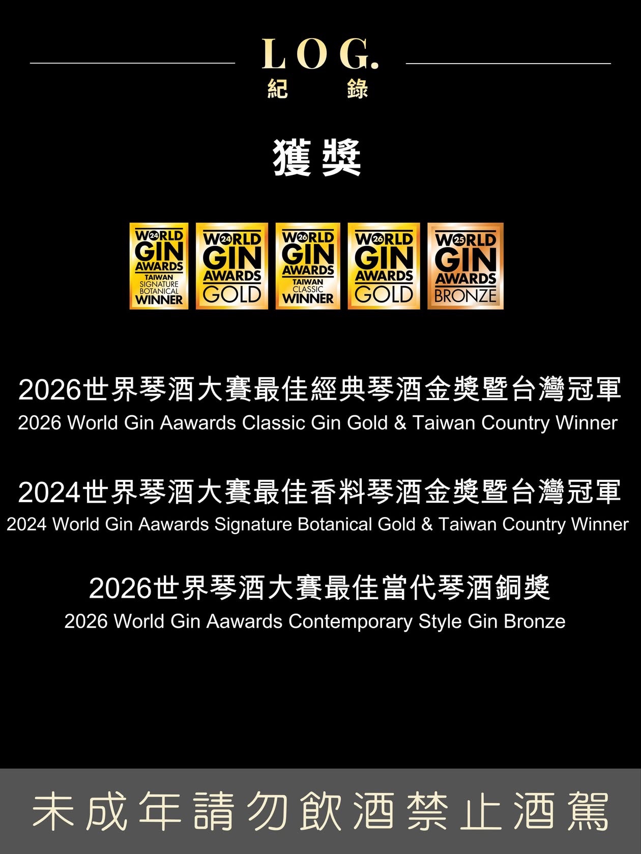 Debut Gin: Log 紀錄 台灣工藝氈酒