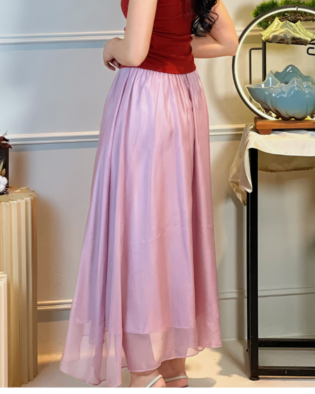 5103 Natividad Mesh A Line Skirt 