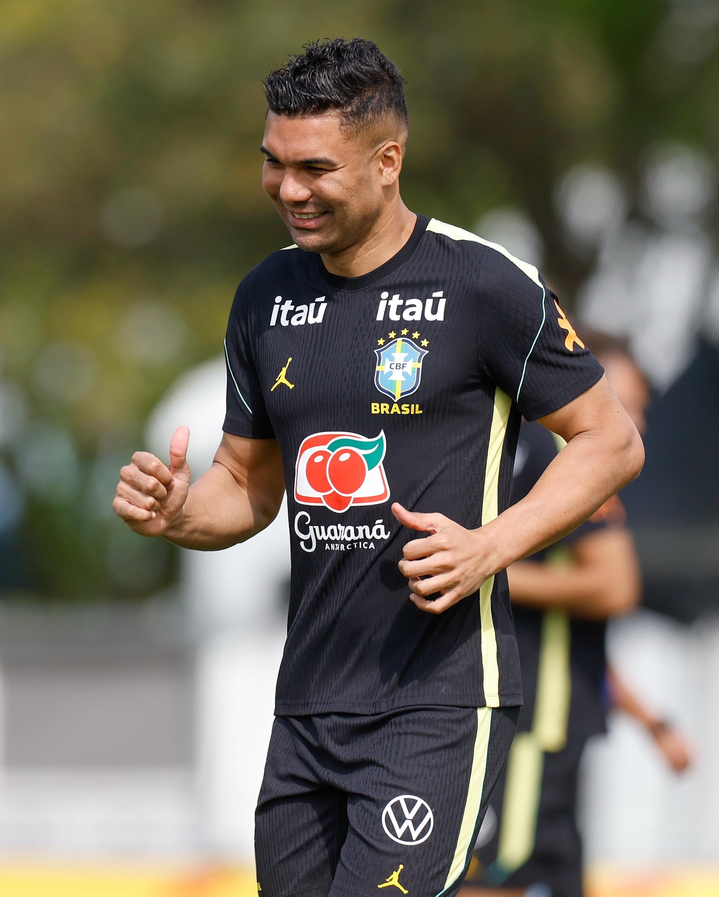 Nike x Jordan Brazil 巴西 2026 黑色 Dri-fit 短袖訓練球衣 (可加印球員版贊助) IQ3294 