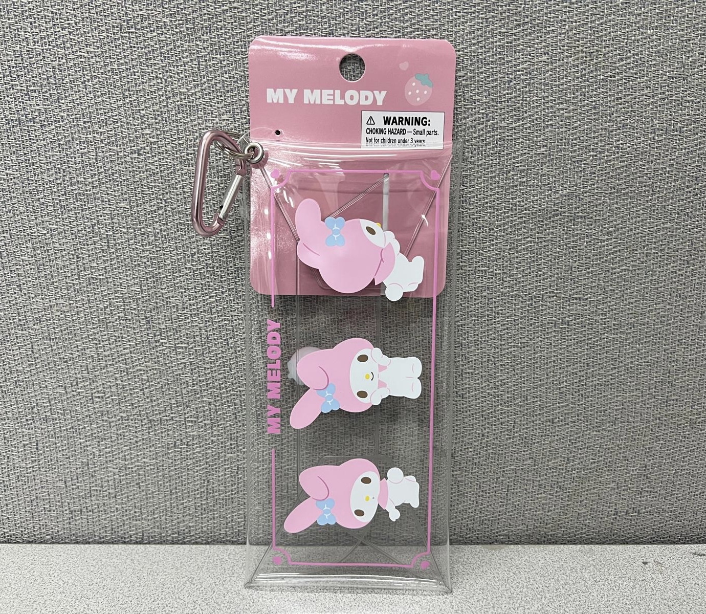 🎌日本直送🎌Sanrio 卡通 心形爬山扣連透明萬用袋