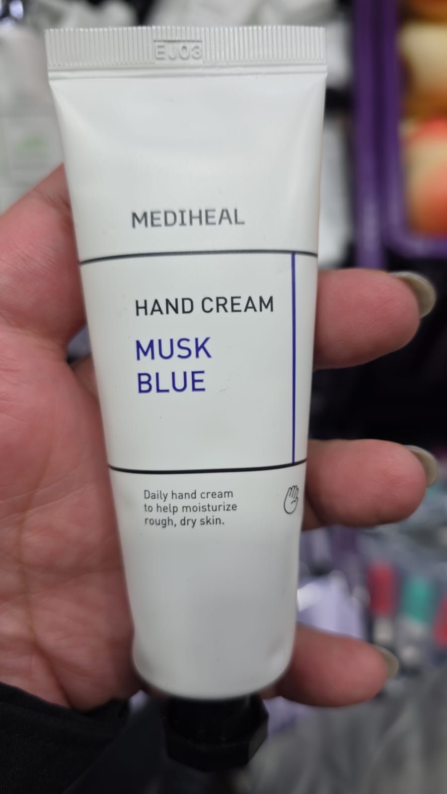 mediheal hand cream musk blue